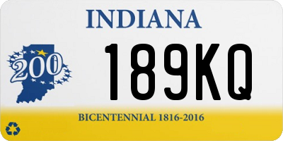 IN license plate 189KQ