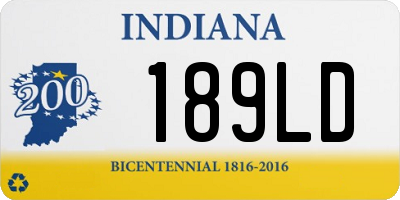 IN license plate 189LD