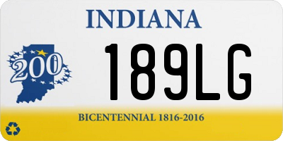 IN license plate 189LG