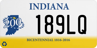 IN license plate 189LQ