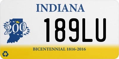 IN license plate 189LU