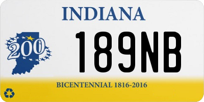 IN license plate 189NB