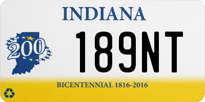 IN license plate 189NT