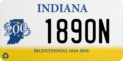 IN license plate 189ON
