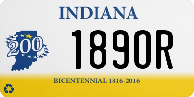 IN license plate 189OR