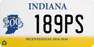IN license plate 189PS