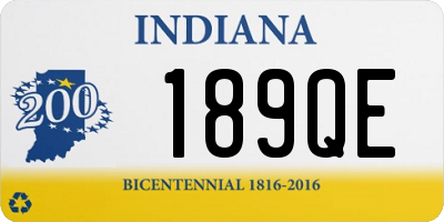 IN license plate 189QE