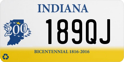 IN license plate 189QJ