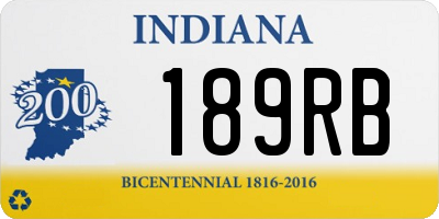 IN license plate 189RB