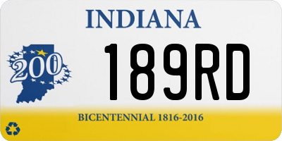 IN license plate 189RD