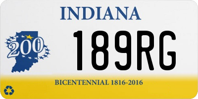 IN license plate 189RG
