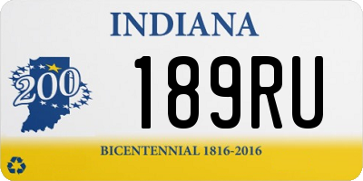 IN license plate 189RU