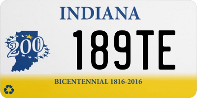 IN license plate 189TE