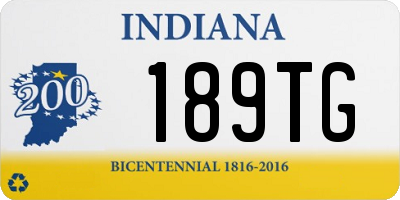 IN license plate 189TG