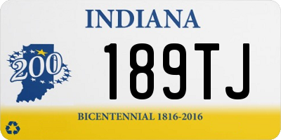 IN license plate 189TJ