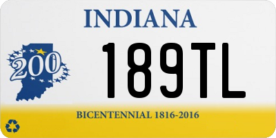 IN license plate 189TL