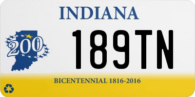 IN license plate 189TN