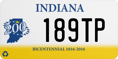 IN license plate 189TP