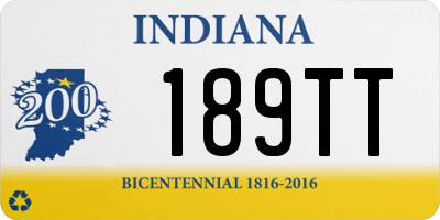 IN license plate 189TT