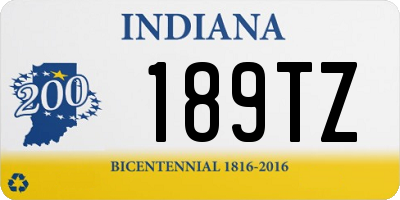 IN license plate 189TZ