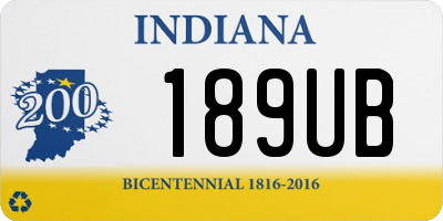 IN license plate 189UB