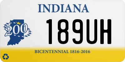 IN license plate 189UH