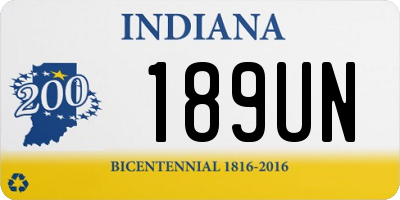 IN license plate 189UN