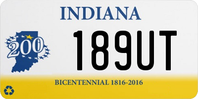 IN license plate 189UT