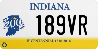 IN license plate 189VR