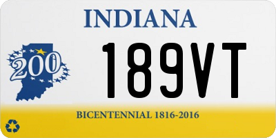 IN license plate 189VT