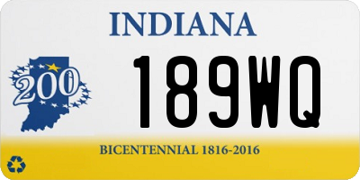 IN license plate 189WQ