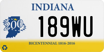 IN license plate 189WU