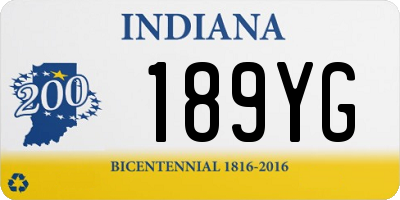 IN license plate 189YG