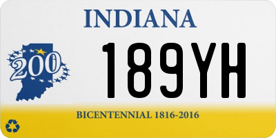 IN license plate 189YH