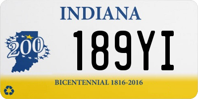 IN license plate 189YI