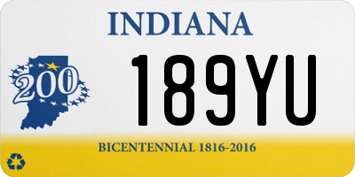 IN license plate 189YU