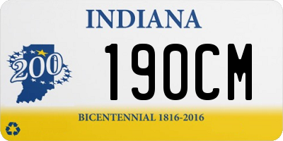 IN license plate 190CM