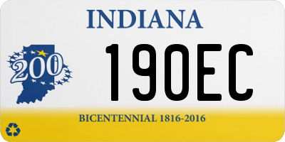 IN license plate 190EC