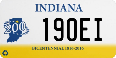 IN license plate 190EI