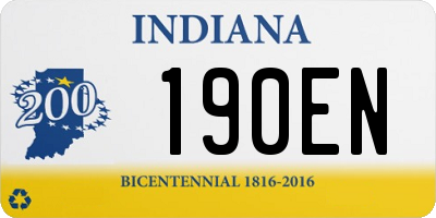 IN license plate 190EN