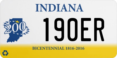 IN license plate 190ER