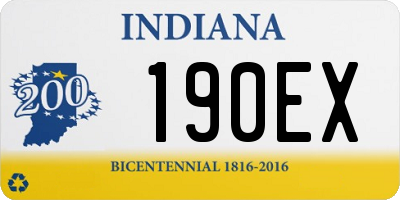 IN license plate 190EX