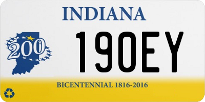 IN license plate 190EY