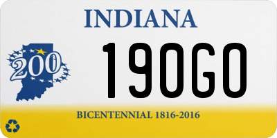 IN license plate 190GO