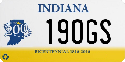 IN license plate 190GS