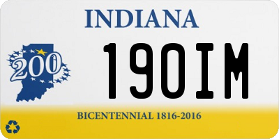 IN license plate 190IM