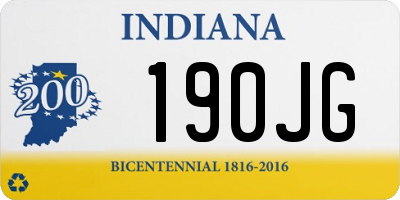 IN license plate 190JG