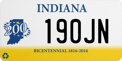 IN license plate 190JN