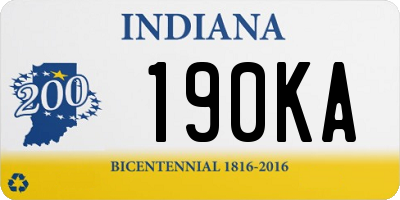 IN license plate 190KA