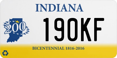 IN license plate 190KF